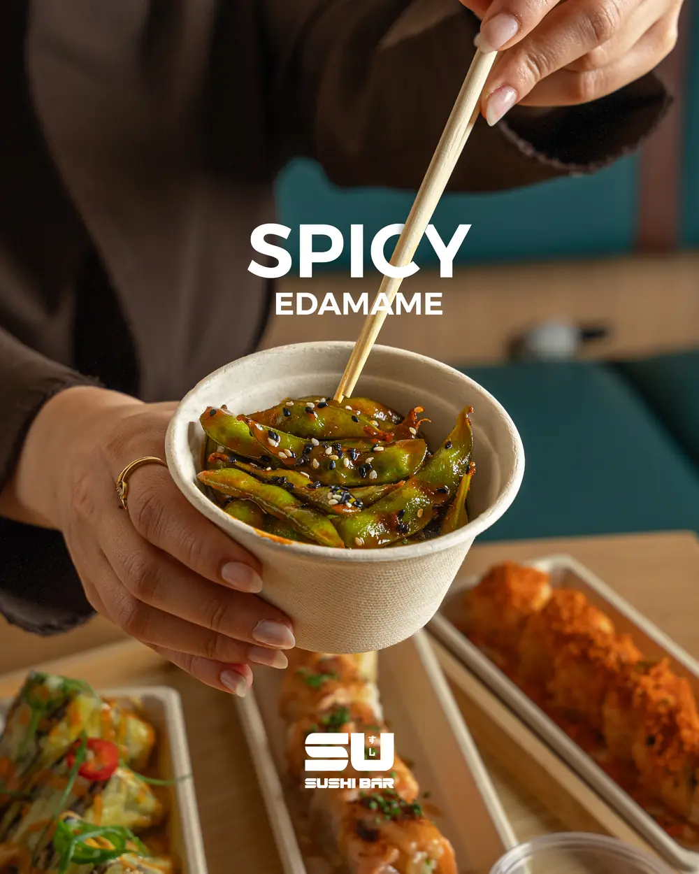 Spicy edamame